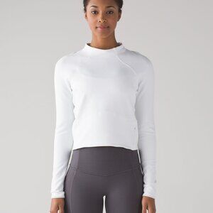 Lululemon Hill And Valley Mock Neck in White